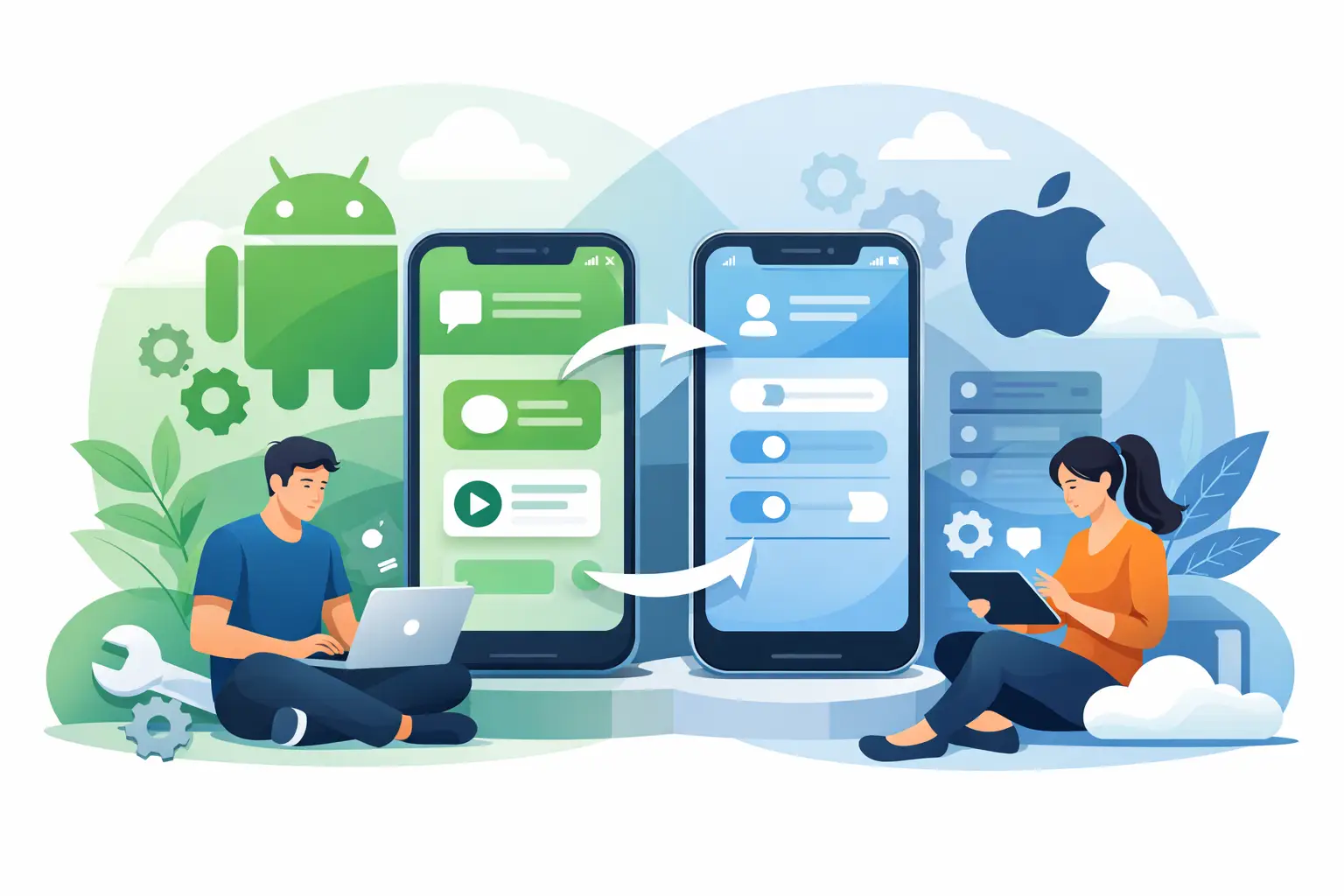 Android- en iOS-app ontwikkeling die blijft werken